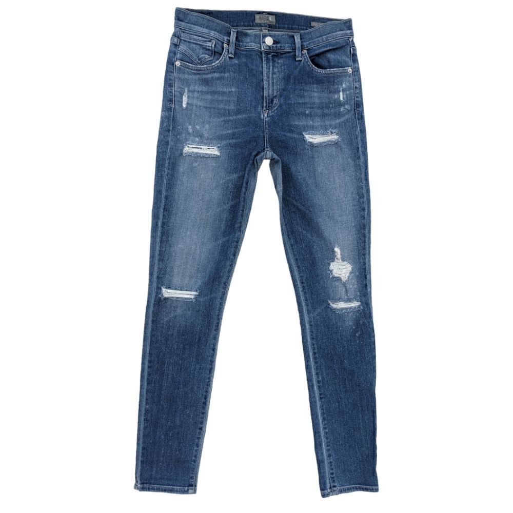 AGoldE Women's Sophie Mid Rise Skinny Jeans Distressed Size 28 - Picture 4 of 15